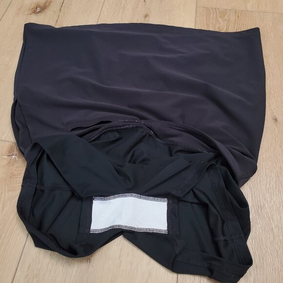 NIKE Womens Tournament Knit Golf Skort Black 726172-010 Size M Pickleball Tennis - Picture 9 of 15